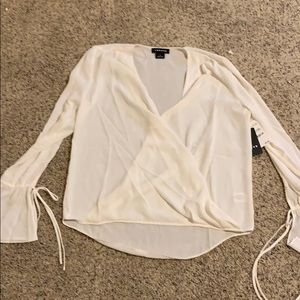 Long sleeve white blouse